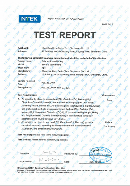 TEST REPORT
